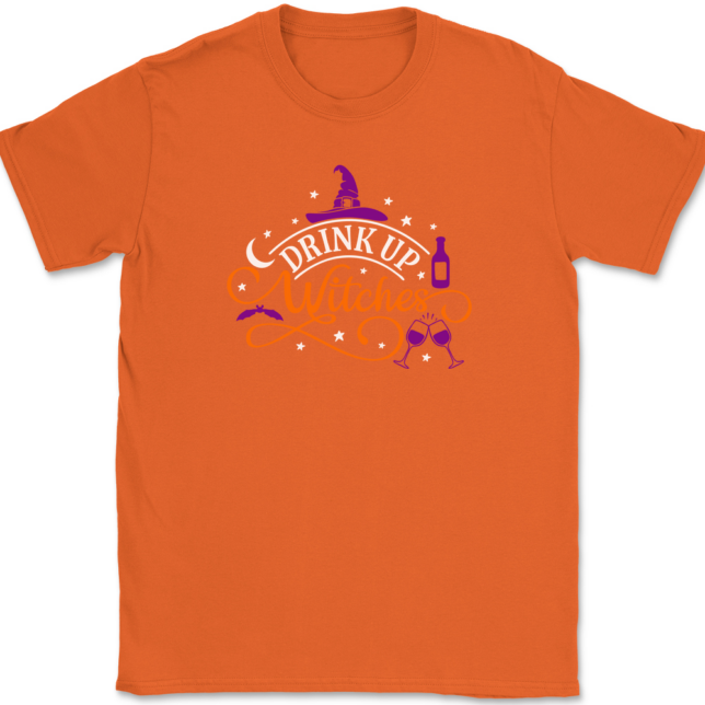 Drunk Up Witches T-Shirt Mens Tee - Image 12