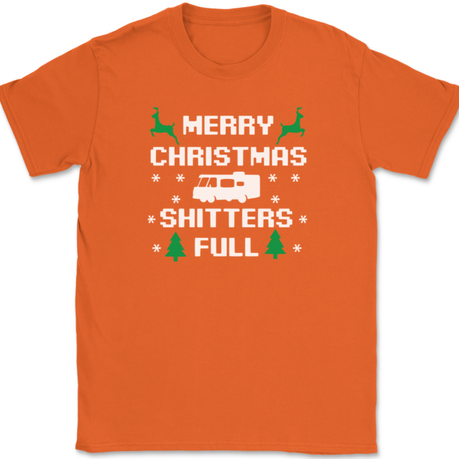 Merry Christmas Shitters Full T-Shirt Mens Tee - Image 12