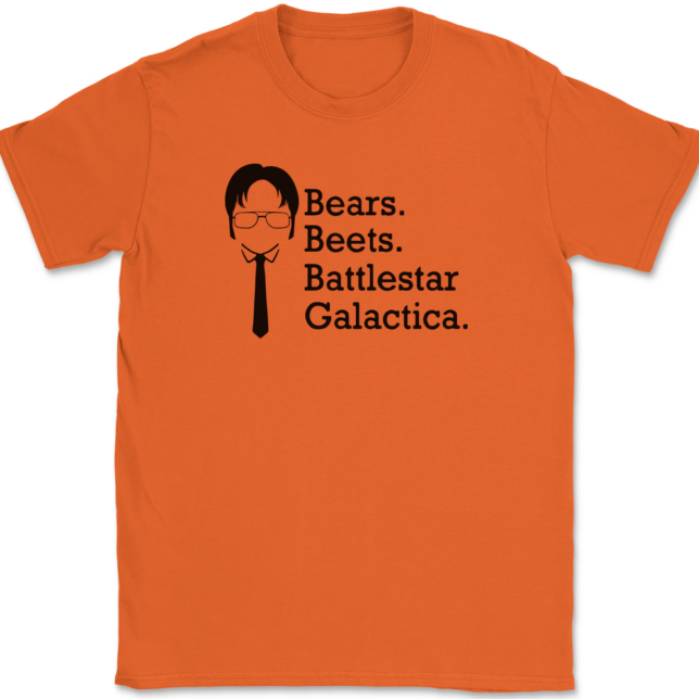 Bears Beets Battlestar Galactica T-Shirt Mens Tee - Image 12