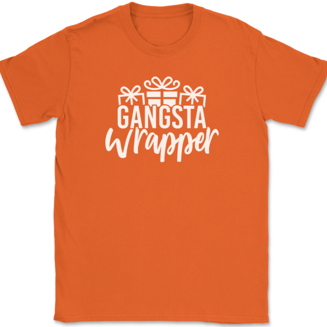 Gangsta Wrapper T-Shirt Mens Tee - Image 12