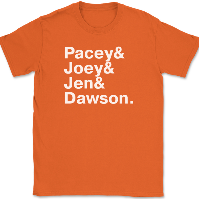 Dawson's Creek Names T-Shirt Mens Tee - Image 12