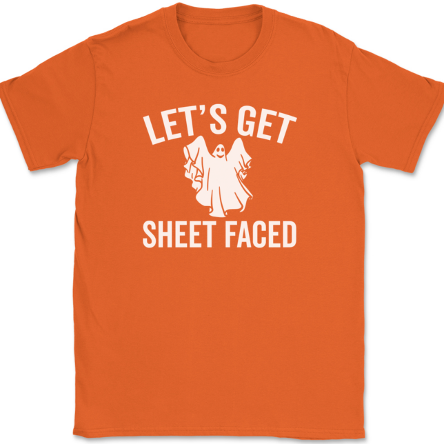 Let's Get Sheet Faced T-Shirt Mens Tee - Image 12