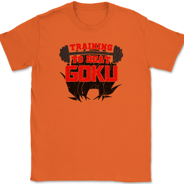 Training To Beat Goku T-Shirt Mens Tee - Image 12