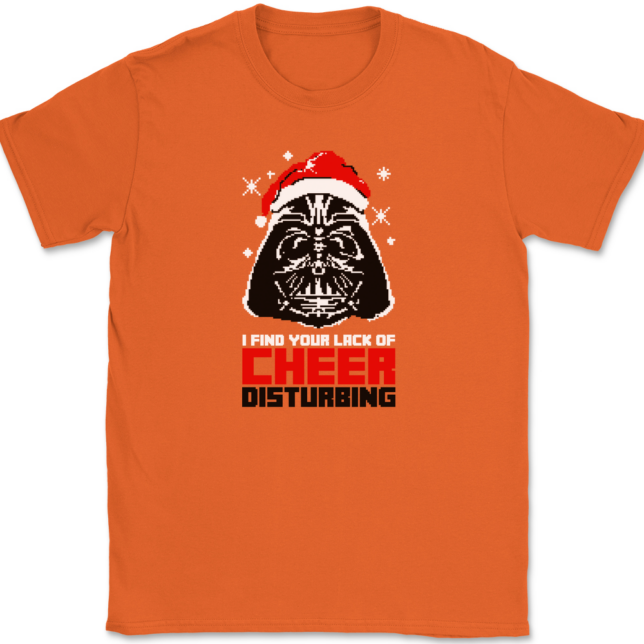 I Find your Lack of Cheer Disturbing T-Shirt Mens Tee - Image 12