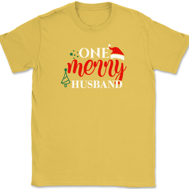 One Merry Husband T-Shirt Mens Tee - Image 13