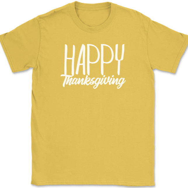 Happy Thankgiving T-Shirt Mens Tee - Image 13