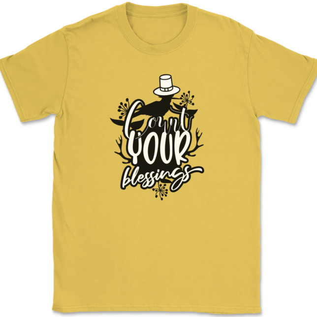 Count Your Blessings T-Shirt Mens Tee - Image 11