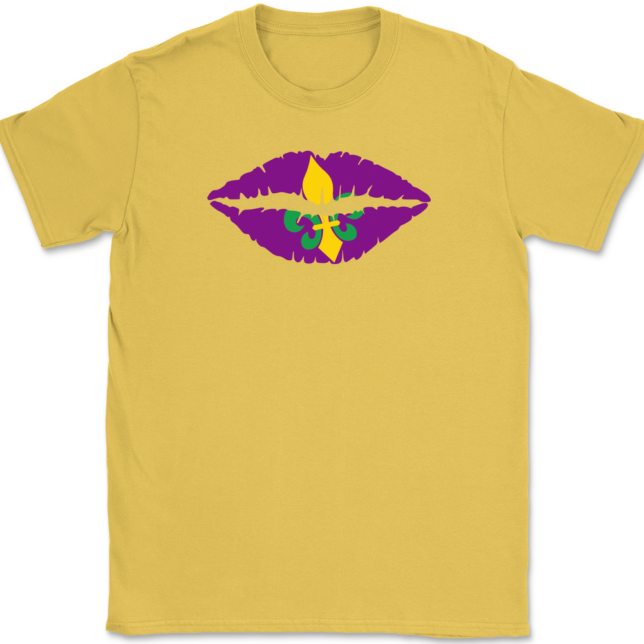 Fleur-de-Lips Mardi Gras T-Shirt Mens Tee - Image 13