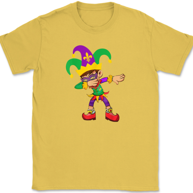 Dabbing Mardi Gras T-Shirt Mens Tee - Image 13