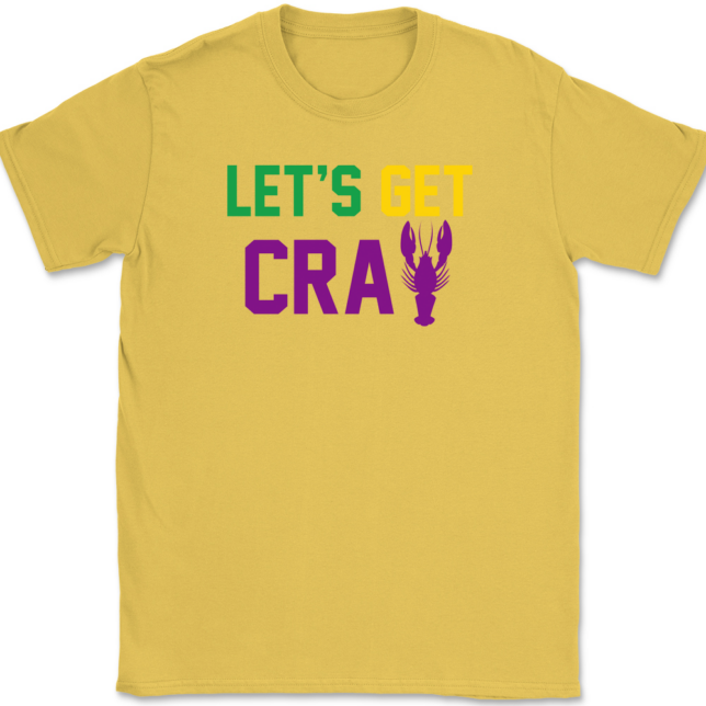 Lets Get Cray Mardi Gras T-Shirt Mens Tee - Image 13