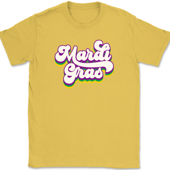 Mardi Gras Retro T-Shirt Mens Tee - Image 13