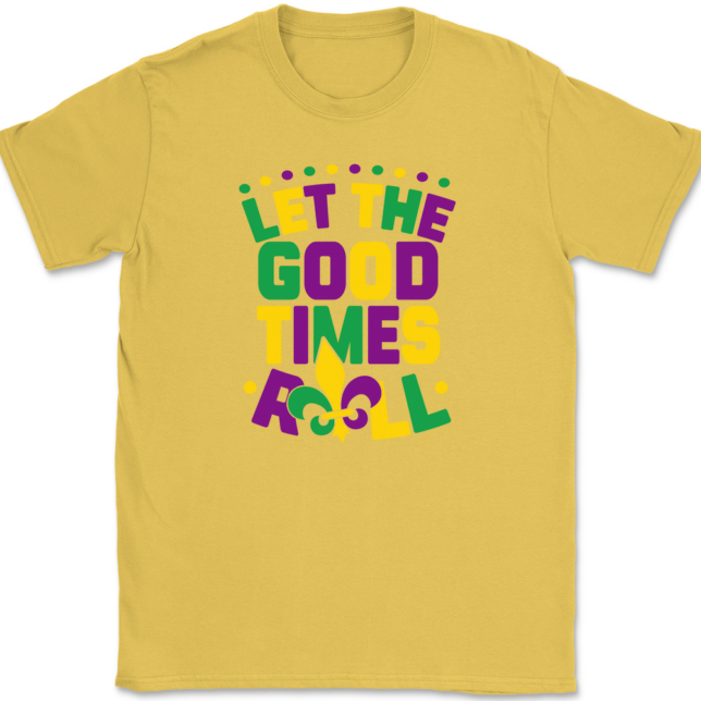 Let The Good Times Roll Mardi Gras T-Shirt Mens Tee - Image 13