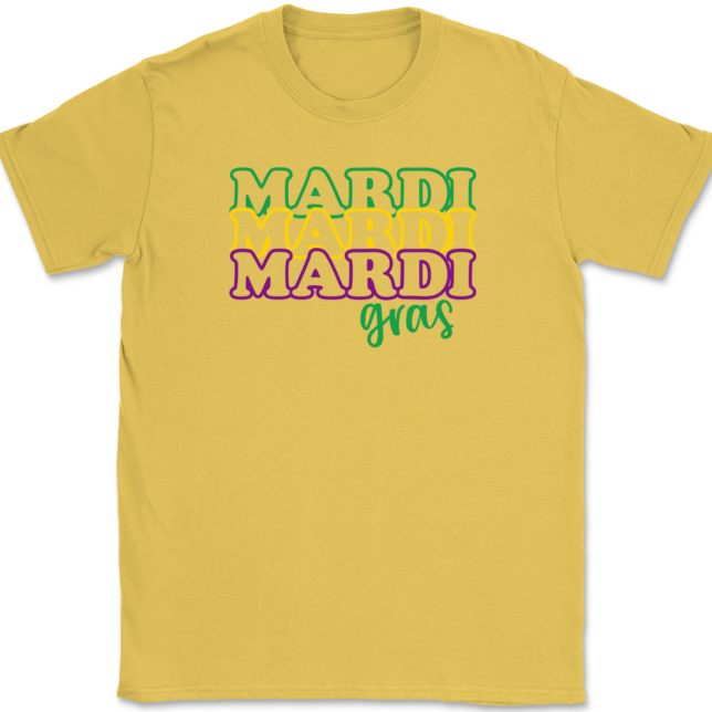 Mardi Gras Outline T-Shirt Mens Tee - Image 13