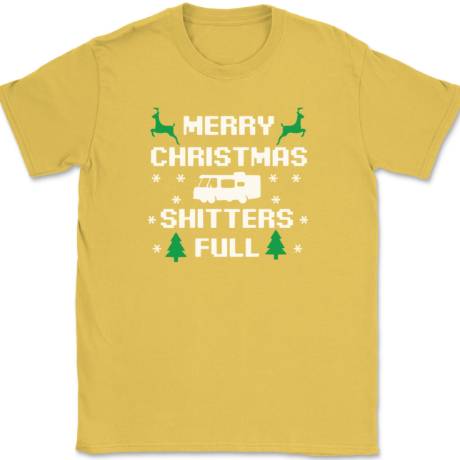 Merry Christmas Shitters Full T-Shirt Mens Tee - Image 13