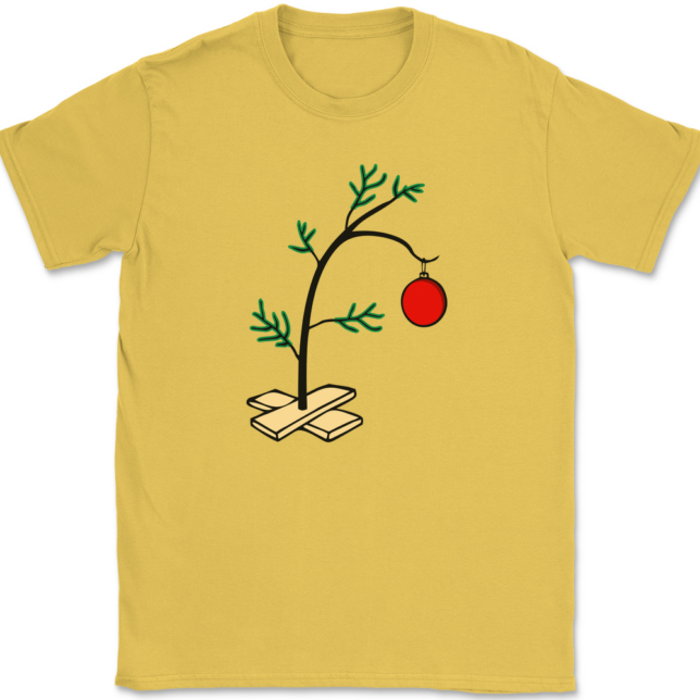 Charlie Brown Christmas Tree T-Shirt Mens Tee - Image 13