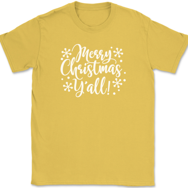 Merry Christmas Yall T-Shirt Mens Tee - Image 13