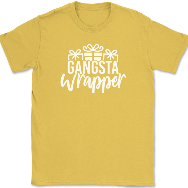 Gangsta Wrapper T-Shirt Mens Tee - Image 13