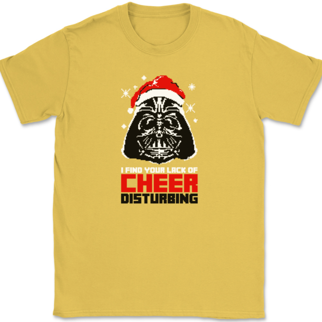 I Find your Lack of Cheer Disturbing T-Shirt Mens Tee - Image 13