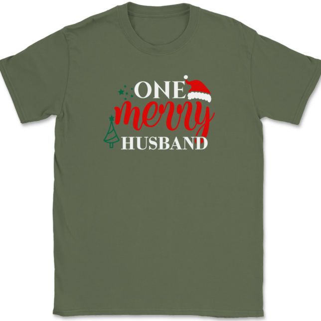 One Merry Husband T-Shirt Mens Tee - Image 14