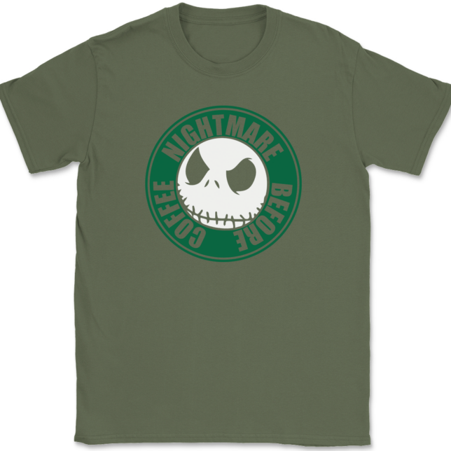 Nightmare Before Coffee T-Shirt Mens Tee - Image 14