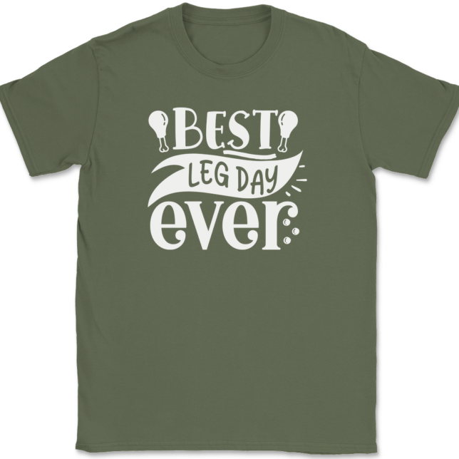 Best Leg Day Ever T-Shirt Mens Tee - Image 14