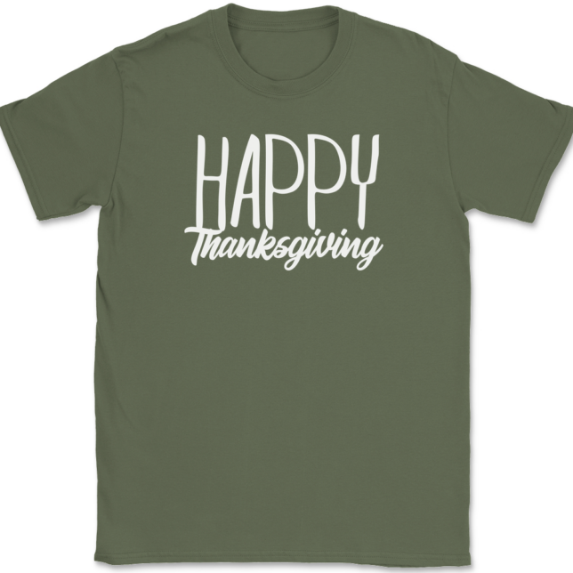 Happy Thankgiving T-Shirt Mens Tee - Image 14