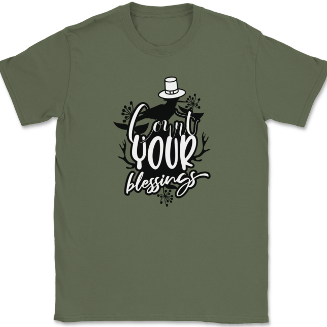 Count Your Blessings T-Shirt Mens Tee - Image 12