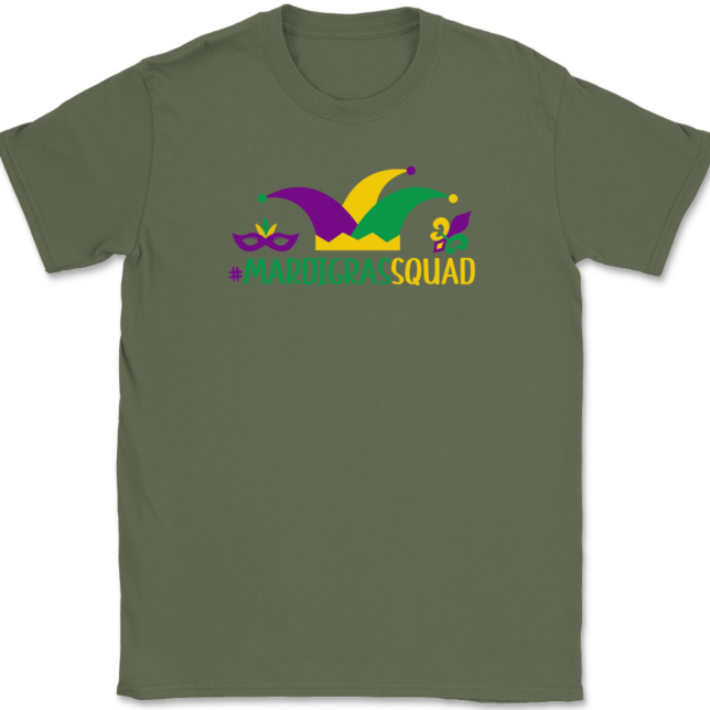 Mardi Gras Squad T-Shirt Mens Tee - Image 14