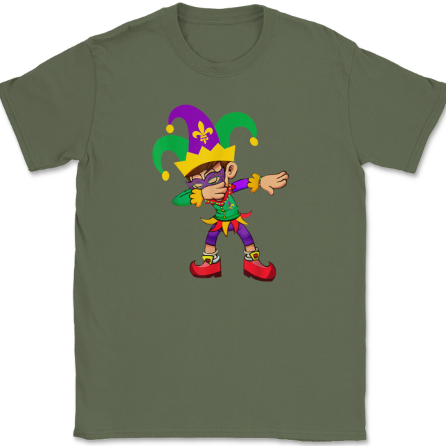 Dabbing Mardi Gras T-Shirt Mens Tee - Image 14