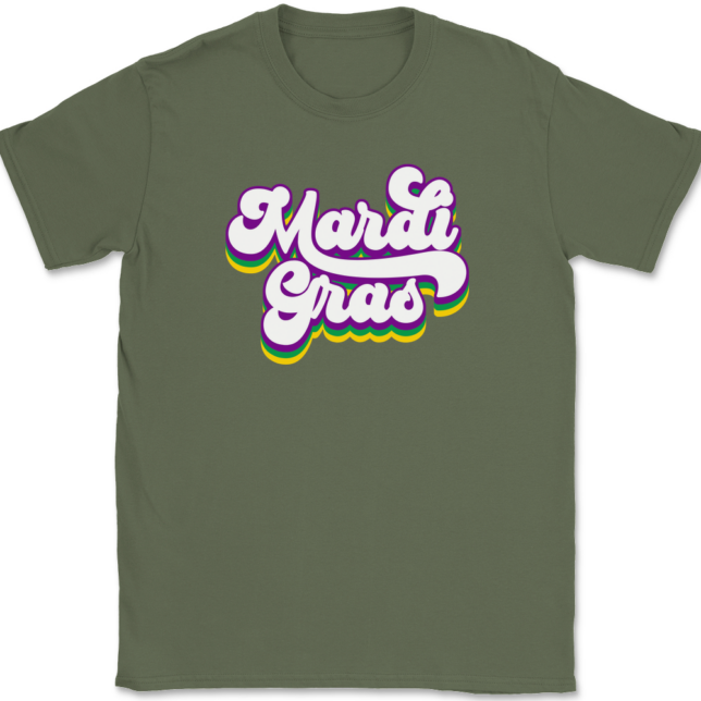 Mardi Gras Retro T-Shirt Mens Tee - Image 14