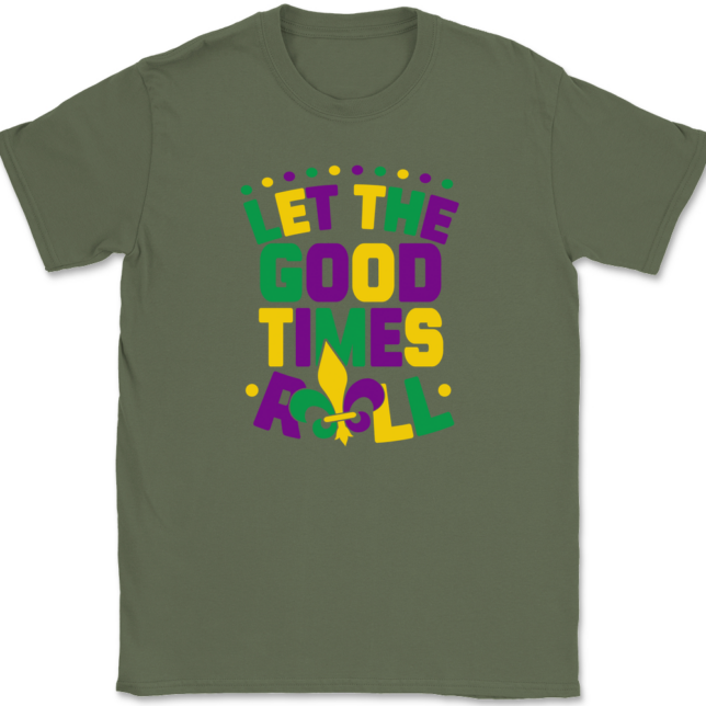 Let The Good Times Roll Mardi Gras T-Shirt Mens Tee - Image 14