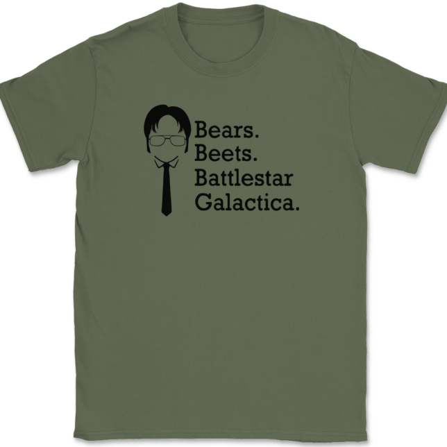 Bears Beets Battlestar Galactica T-Shirt Mens Tee - Image 14