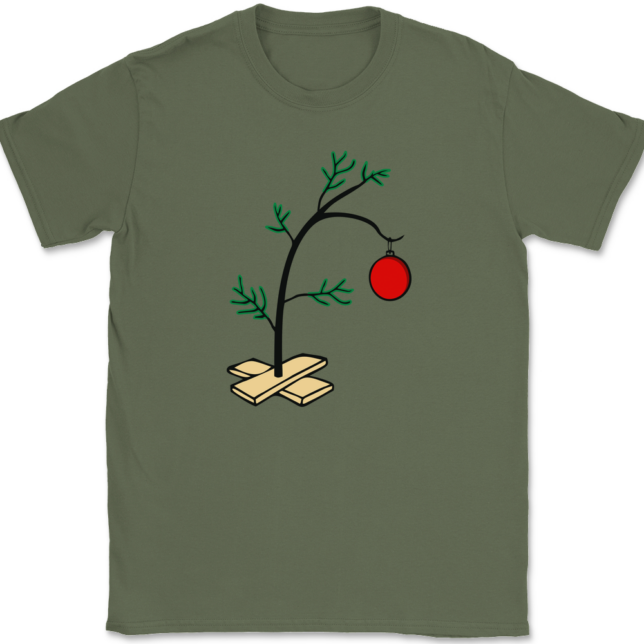 Charlie Brown Christmas Tree T-Shirt Mens Tee - Image 14