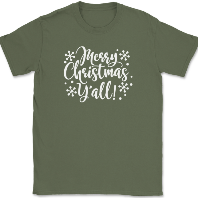 Merry Christmas Yall T-Shirt Mens Tee - Image 14