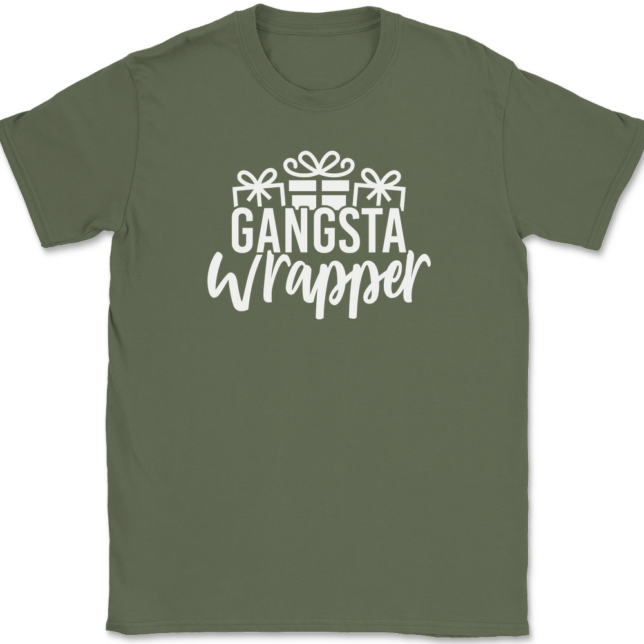 Gangsta Wrapper T-Shirt Mens Tee - Image 14