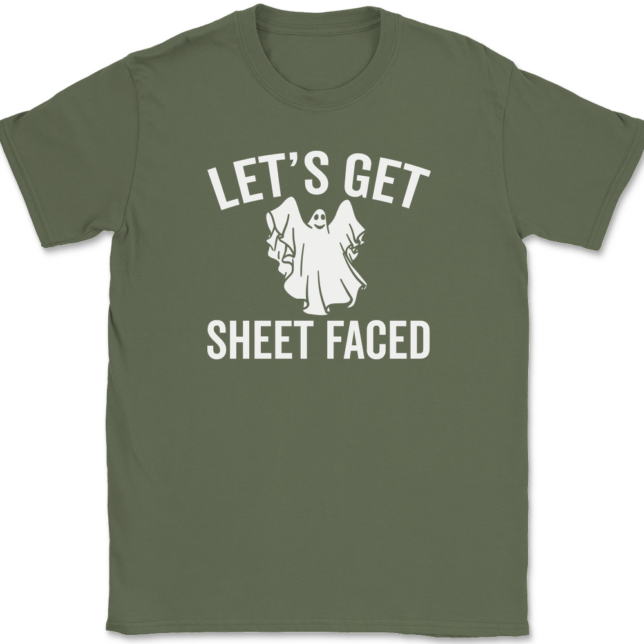 Let's Get Sheet Faced T-Shirt Mens Tee - Image 14