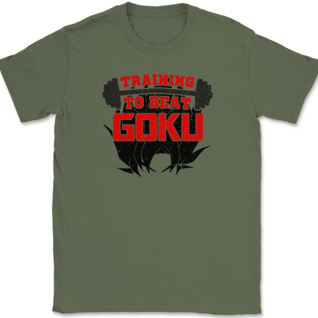 Training To Beat Goku T-Shirt Mens Tee - Image 14