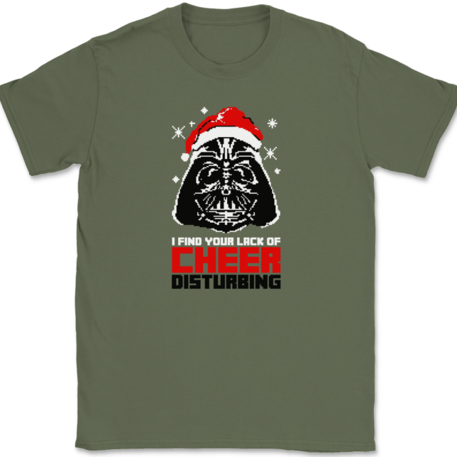 I Find your Lack of Cheer Disturbing T-Shirt Mens Tee - Image 14