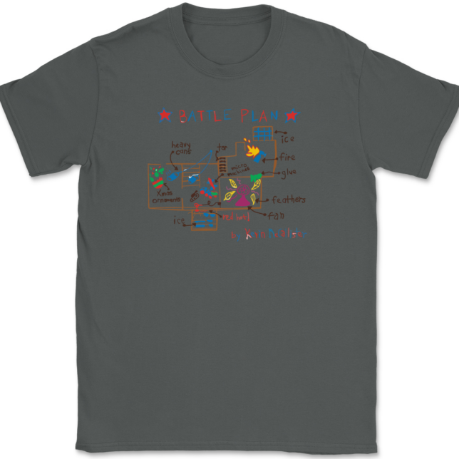 Kevin Mccallister's Battle Plan T-Shirt Mens Tee - Image 3