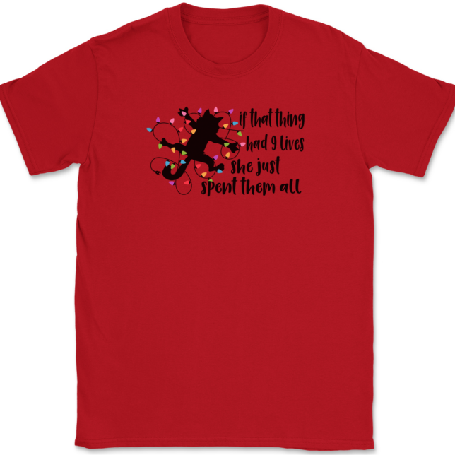 If That Thing Had 9 Lives T-Shirt Mens Tee - Image 4