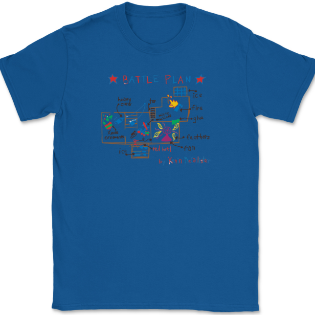 Kevin Mccallister's Battle Plan T-Shirt Mens Tee - Image 5