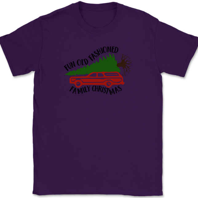 Fun Old-Fashioned Christmas T-Shirt Mens Tee - Image 8