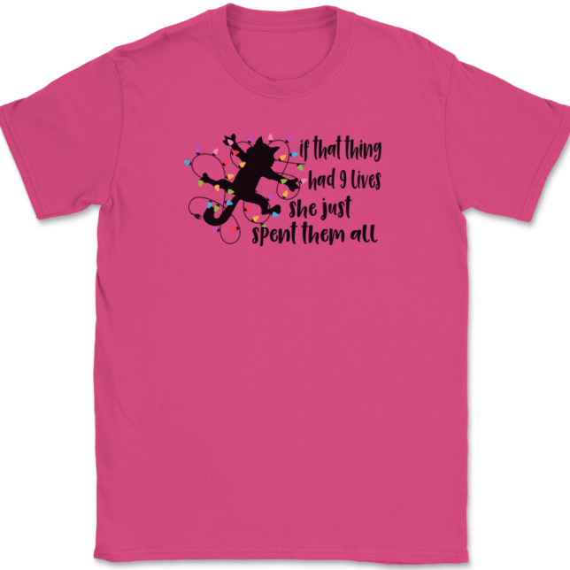 If That Thing Had 9 Lives T-Shirt Mens Tee - Image 9