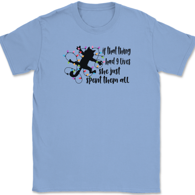 If That Thing Had 9 Lives T-Shirt Mens Tee - Image 10