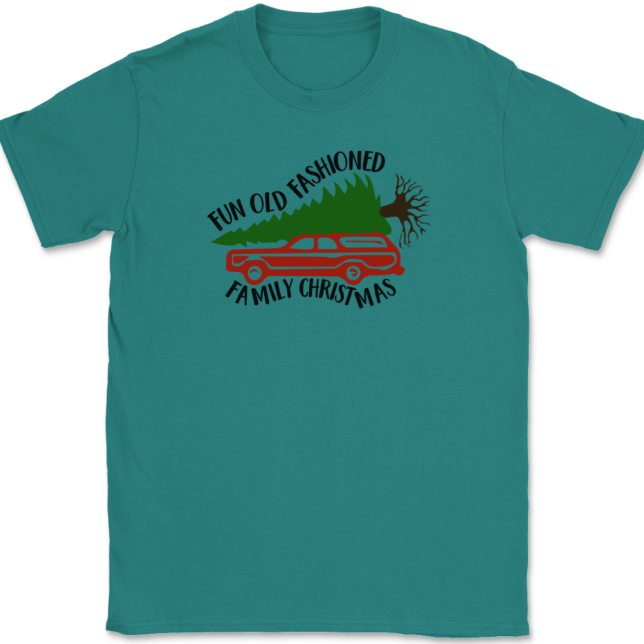 Fun Old-Fashioned Christmas T-Shirt Mens Tee - Image 11