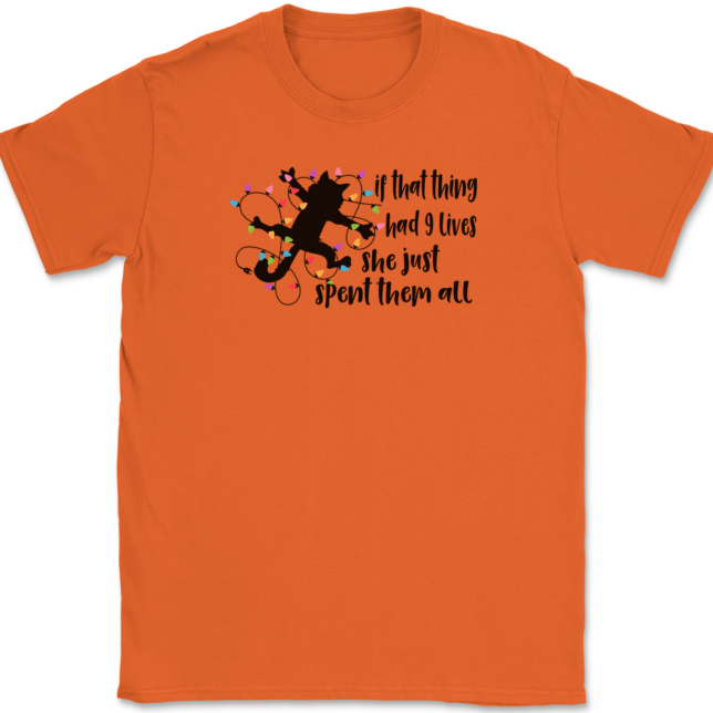 If That Thing Had 9 Lives T-Shirt Mens Tee - Image 13