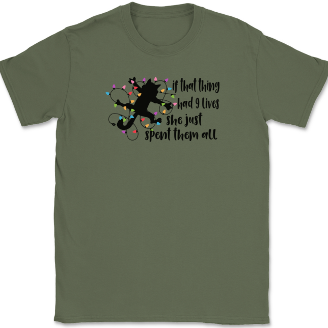 If That Thing Had 9 Lives T-Shirt Mens Tee - Image 15