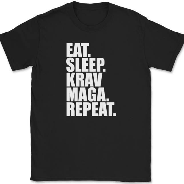 Eat Sleep Krav Maga Repeat T-Shirt Mens Tee