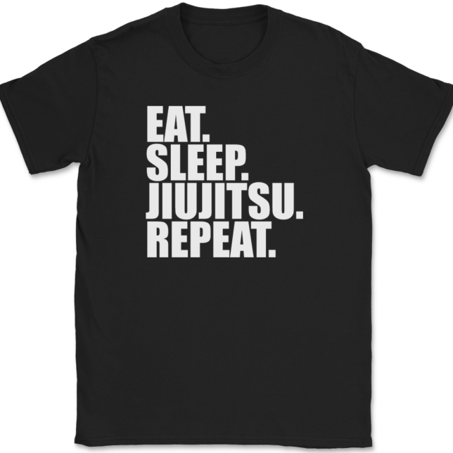 Eat Sleep Jiu Jitsu Repeat T-Shirt Mens Tee