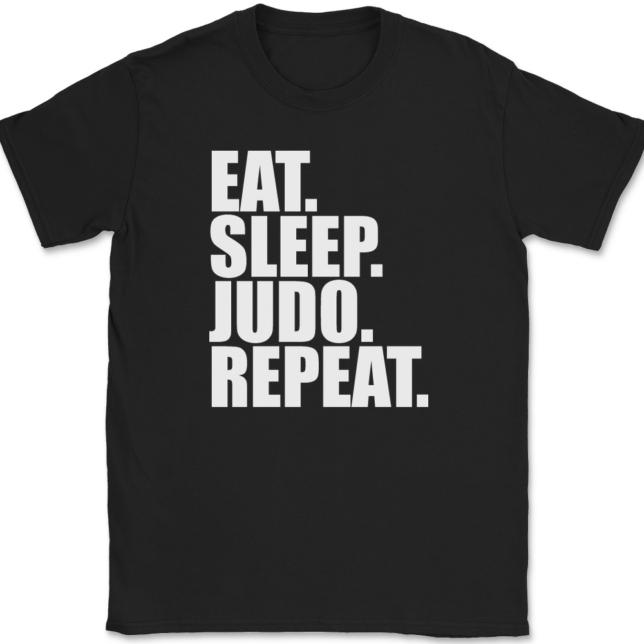 Eat Sleep Judo Repeat T-Shirt Mens Tee